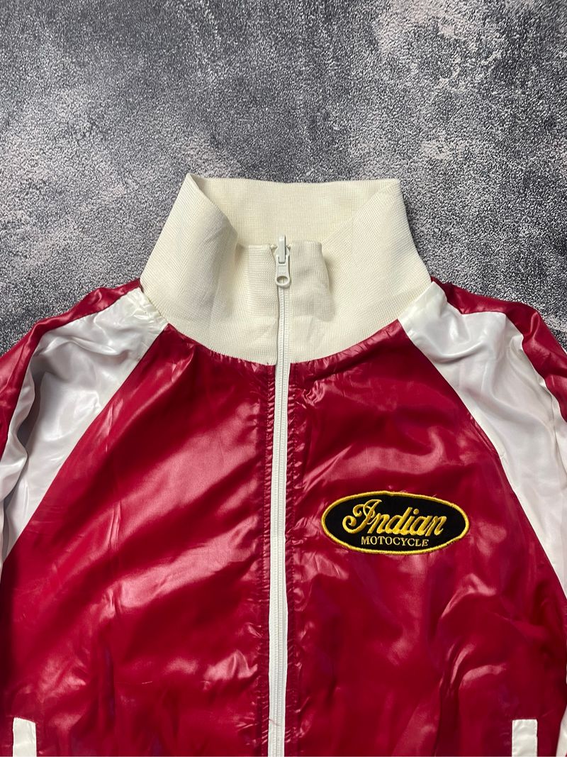 Vintage 90s Indian Motorcycle Reversible Track Jacket, foto 7