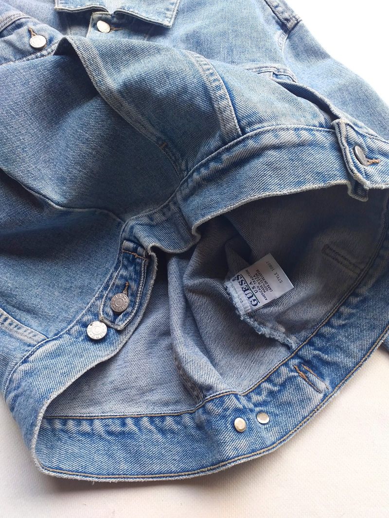 TRUCKER BOXY DENIM JACKET VINTAGE GUESS, foto 6