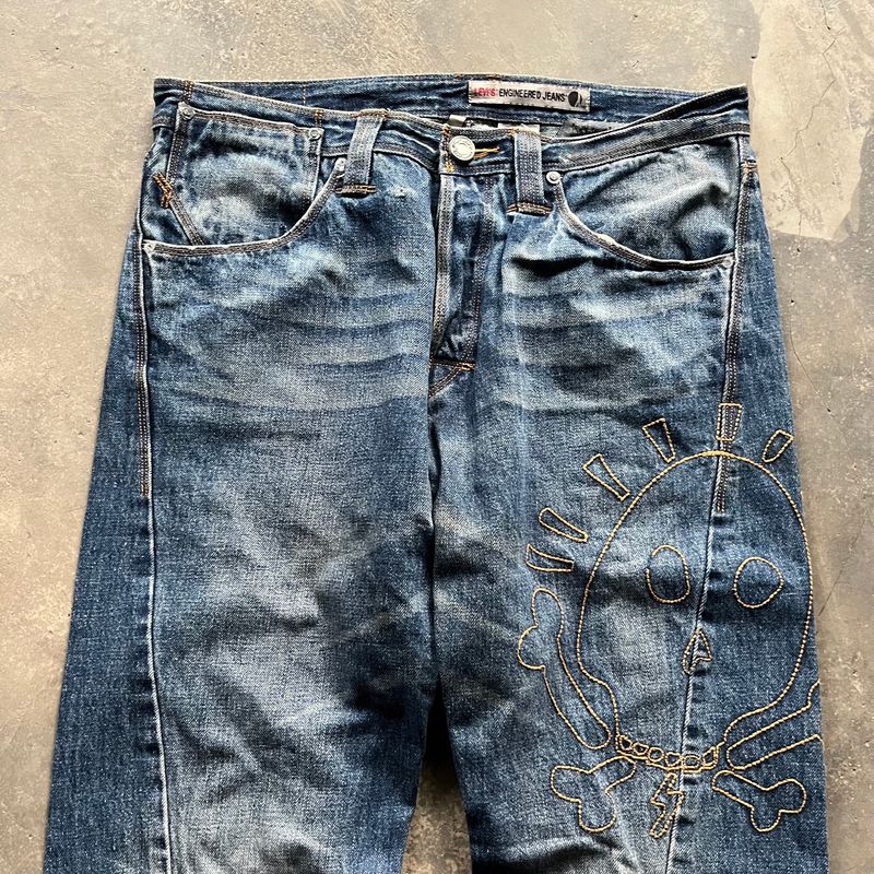 Levi’s enginereed june 9 1999 skull jeans, foto 2