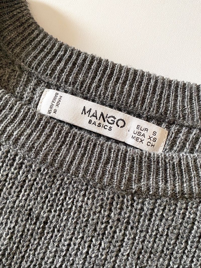 Mango Gray Sweater Knitwear, foto 2