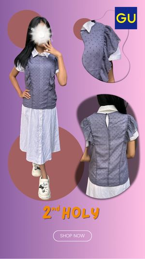 Japanese brand Casual Vest Wanita purple