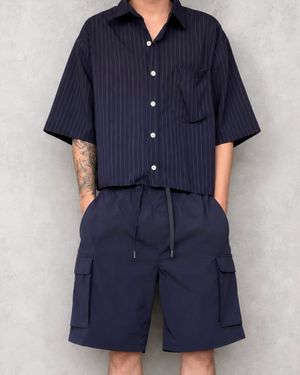 H&*M NAVY CARGO SHORTPANTS