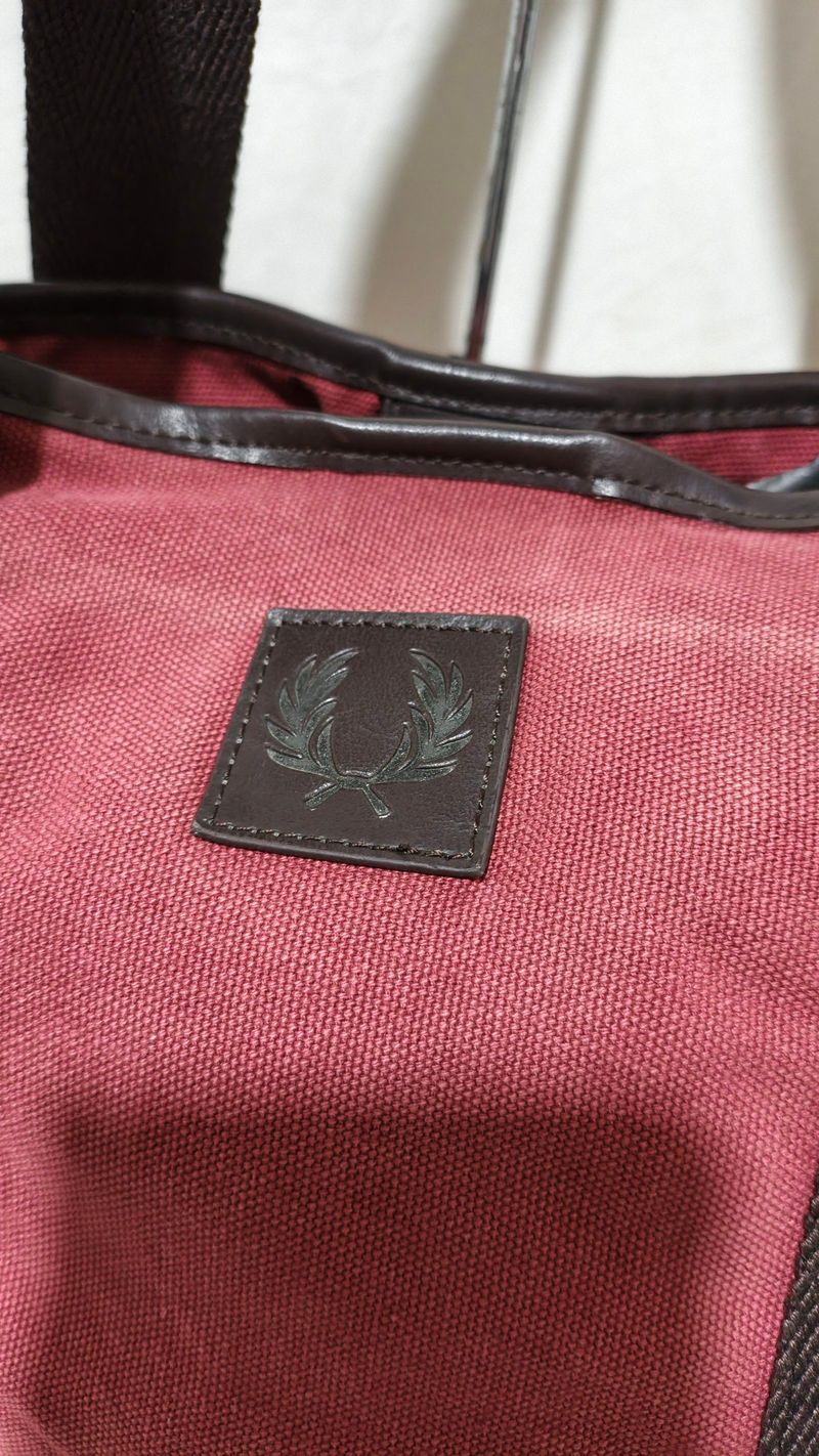 Fred Perry Red Shoopper Bag / Tote Bag original, foto 2