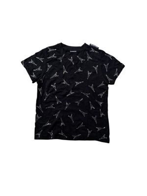 Balenciaga Paris Women Eiffel Tower Rhinestone Tee