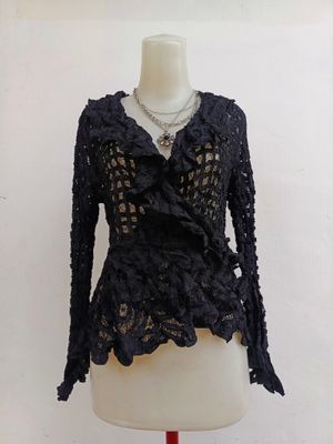 Cardigan poil the carote
