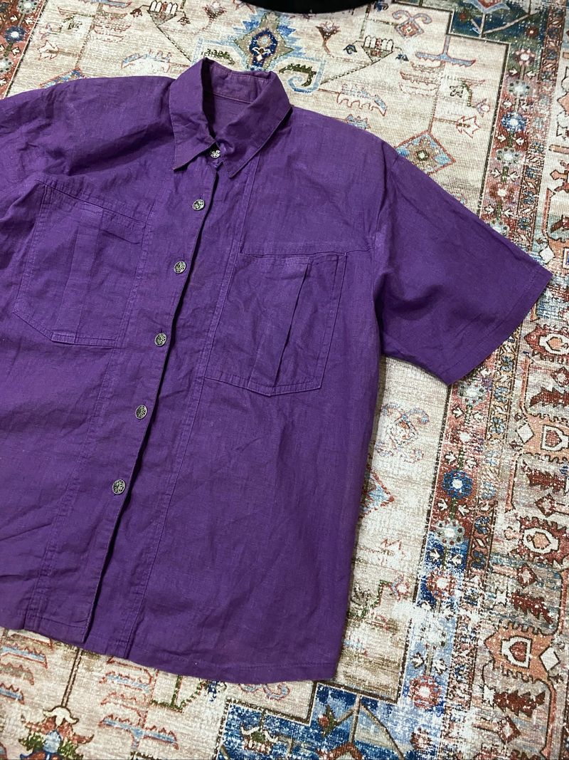 Y2k Boxyshirt unique pocket & button good fit, foto 6