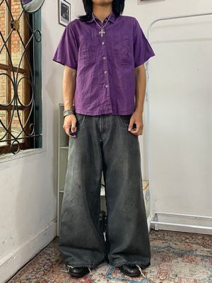 Y2k Boxyshirt unique pocket & button good fit