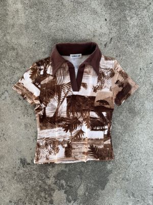 Y2K Vintage Grunge Emo Guizot Polo V-Neck
