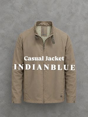 JAKET INDIAN BLUE MODEL CASUAL JACKET DALEMAN INER