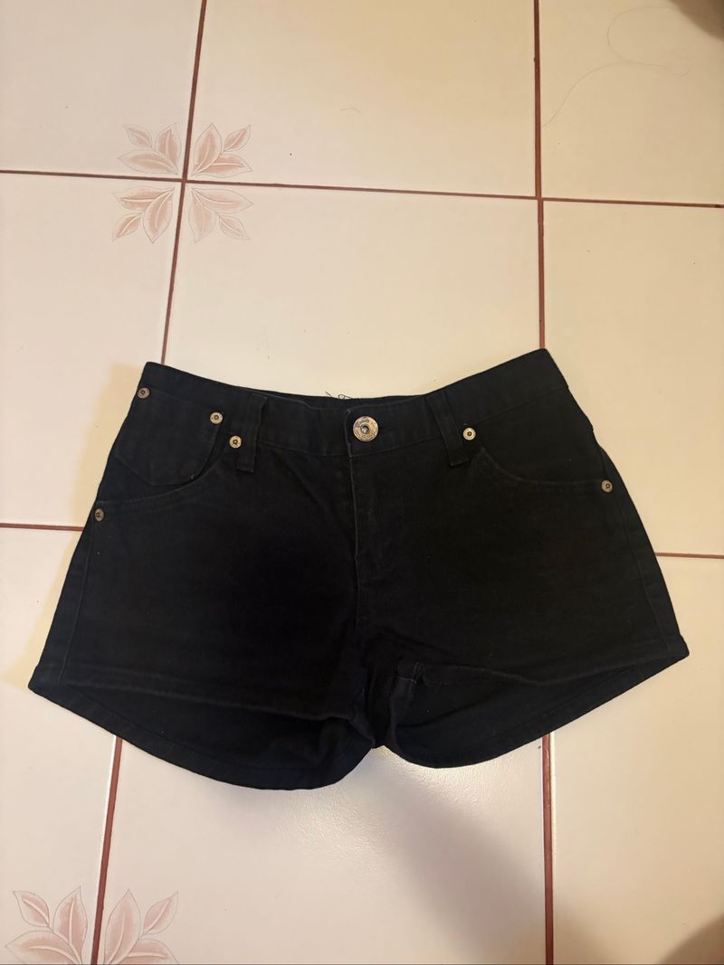 Black denim shorts, foto 3
