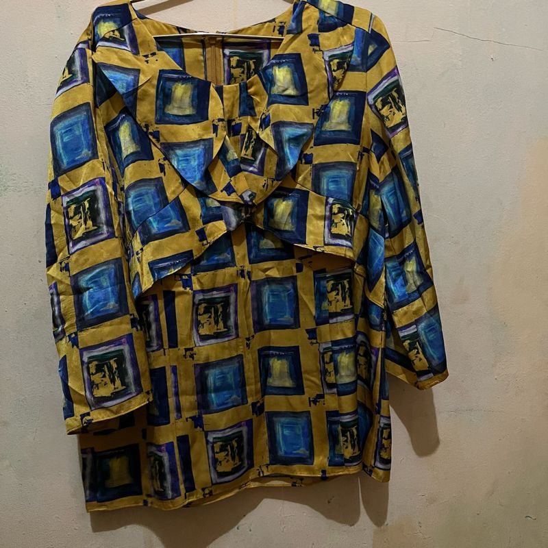 Minimalist Blouse Wanita yellow, foto 3