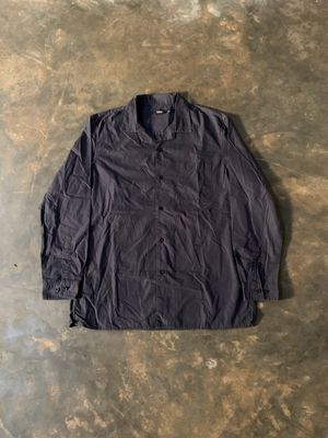 Spao basic open collar shirt navy long slevee