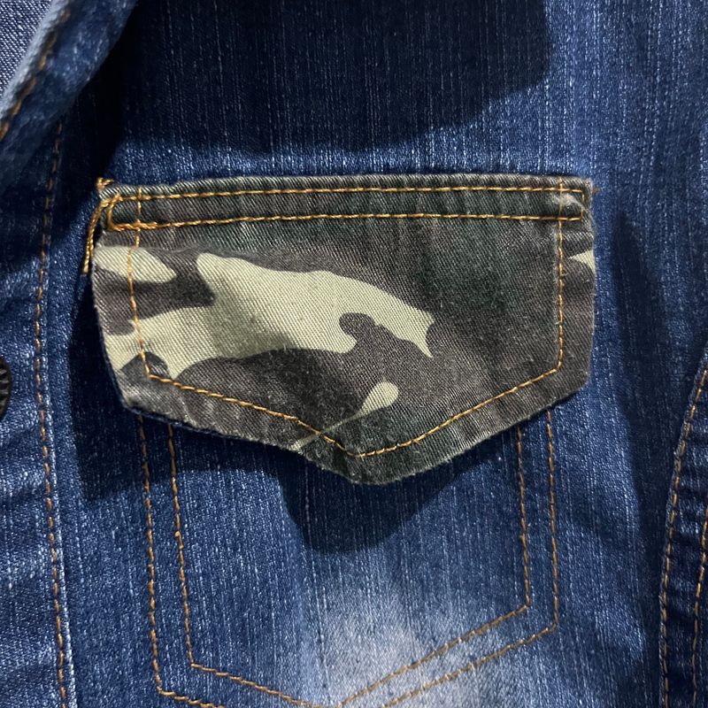 denim vest army, foto 2