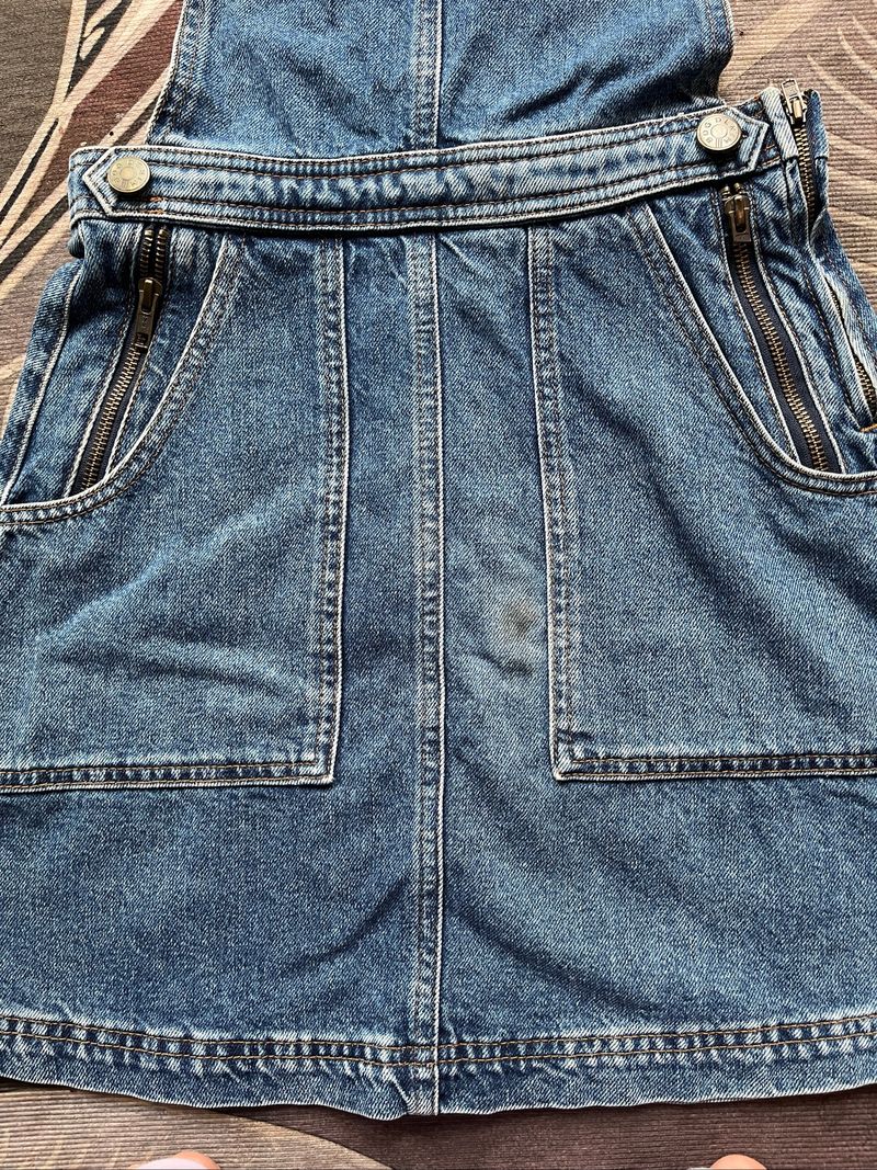 Denim Overall Mini Dress, foto 2
