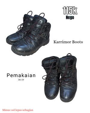 Karrimor Boots Sepatu Boots Hitam