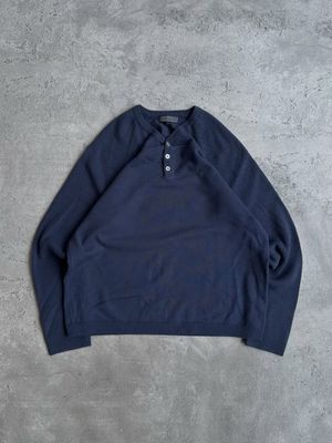 Perry Ellis knitwear basic hanley shirt button sweater