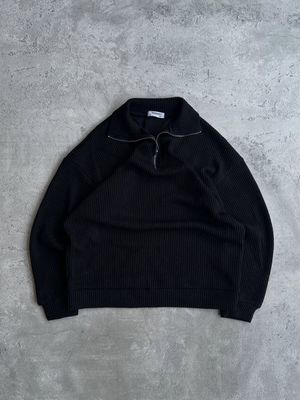 Rodenty knitwear basic textured half zipper sweater