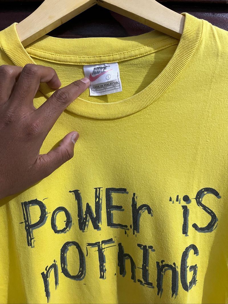 Nike "Power is Nothing Without Control" Yellow T-Shirt, foto 2