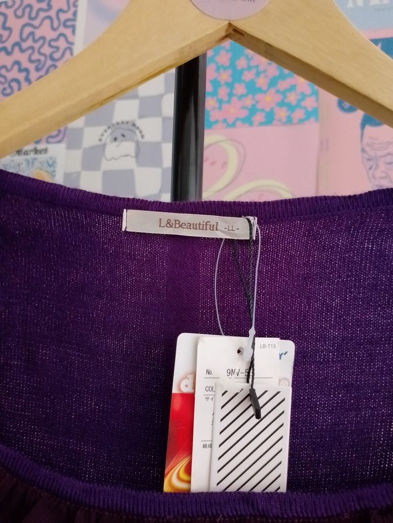 Kaos Knit Purple NEW TAG, foto 6