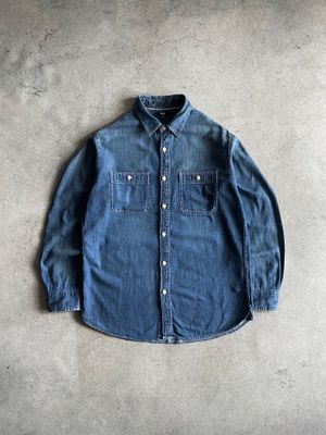 BLUE DENIM DOUBLE POCKET UNIQLO