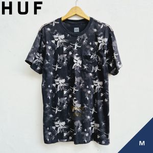 HUF Kaos Floral Pocket Black Size M