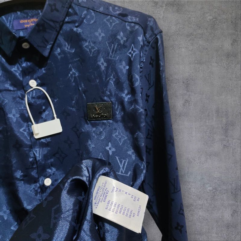 Kemeja Louis Vuitton satin, foto 5