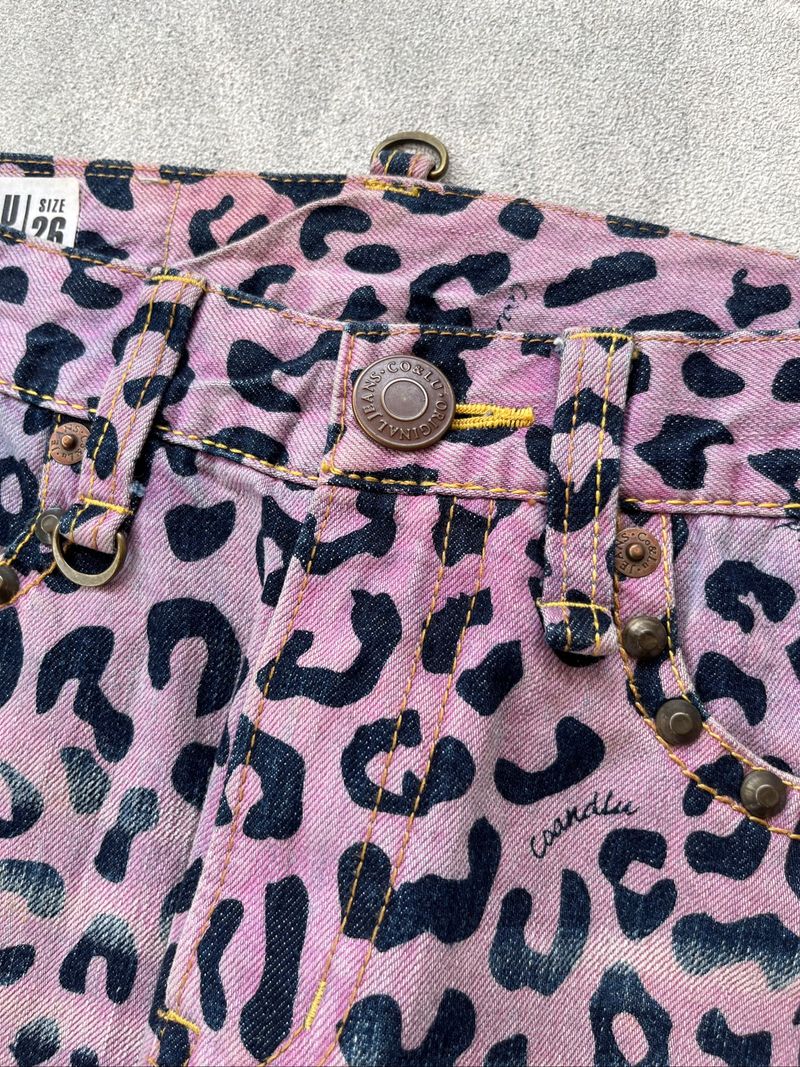 Y2K Co And Lu Pink Leopard Jeans, foto 5