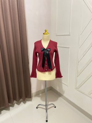 Knit Cardi Top Bkk Tebal