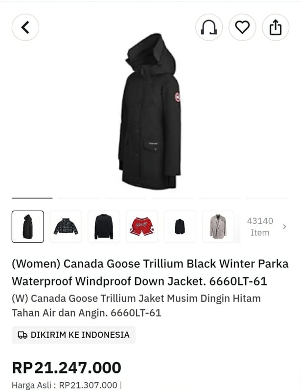 Canada Goose Trilium long coat parka Down jacket, foto 3
