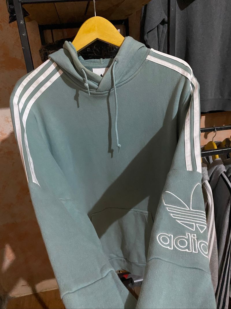 HODIE ADIDAS MINT GARIS TANGAN, foto 2