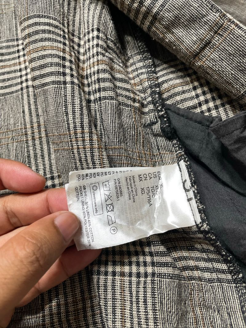 H&m plaid outer shirt jacket, foto 7