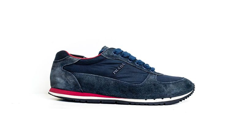 PRADA 'sport suede nylon low top sneakers, foto 2