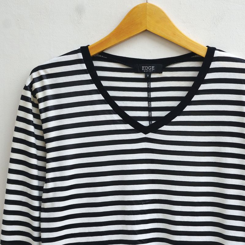 Edge Rupert Kaos LS Stripes BW Size S, foto 2