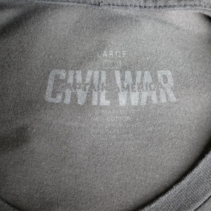 Captain America Kaos Charcoal  Size L, foto 4
