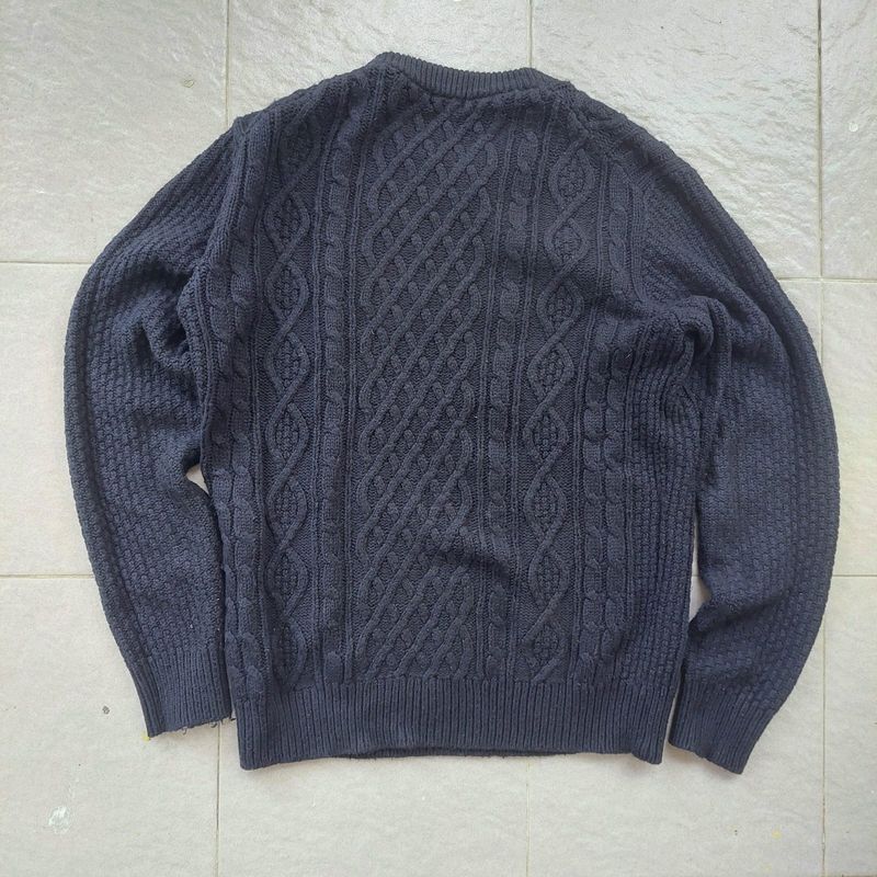 uniqlo cable knitwear black, foto 6