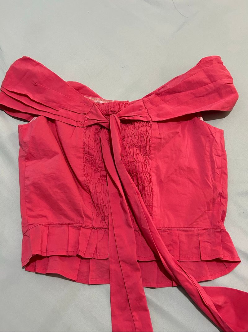 Pink top / atasan pink sabrina, foto 2