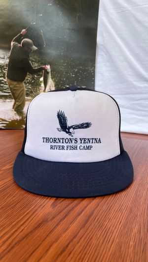 Topi Vintage Trucker Hat Yentna River Fish Camp