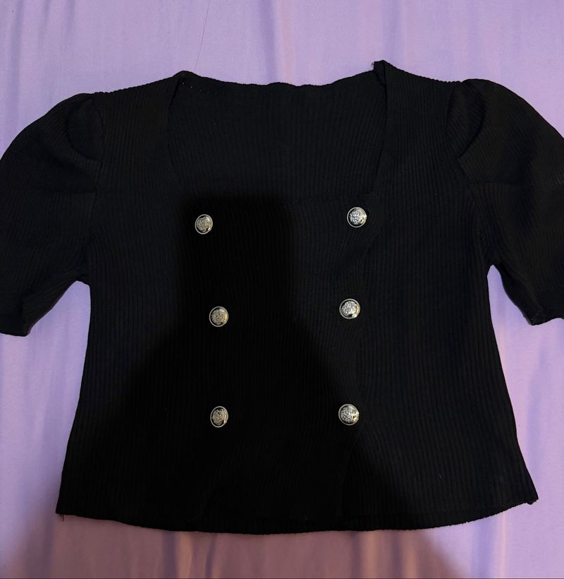 square neck crop top, foto 2