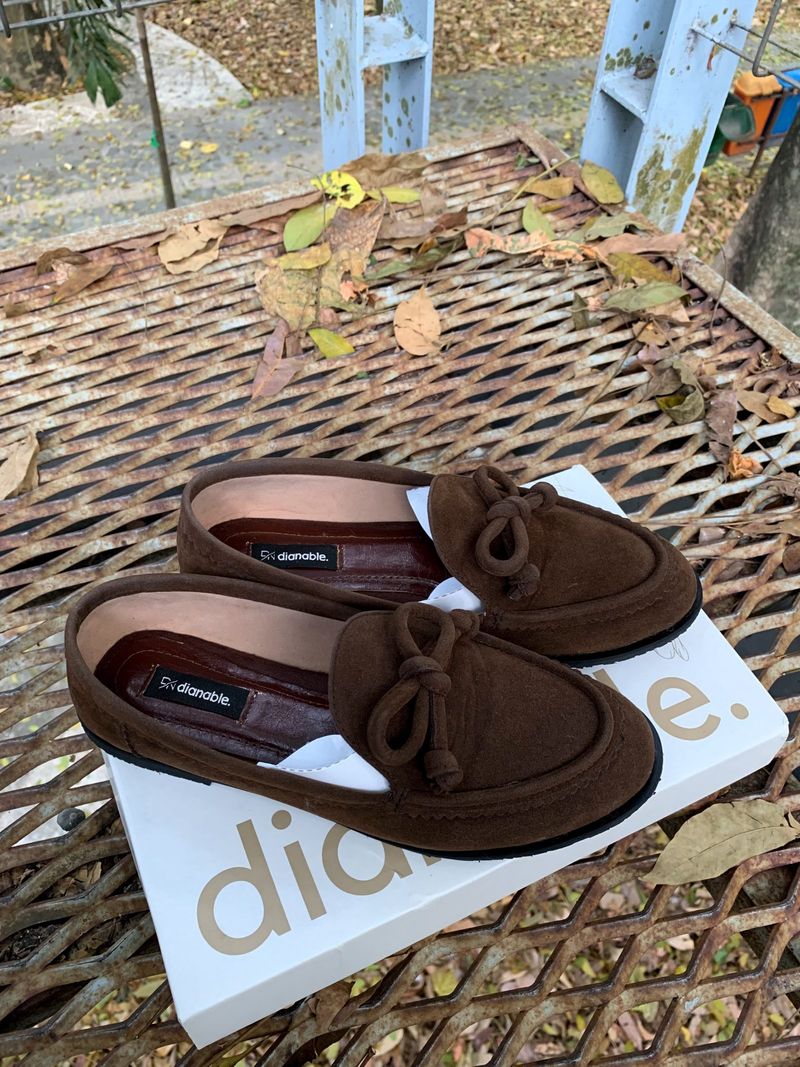 Loafers sepatu wanita brown,, foto 8