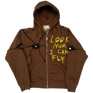 Streetwear Reworked Hoody Pria brown