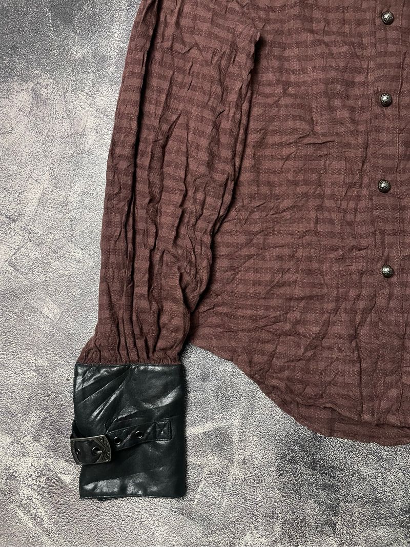 Punk Rave Dome Button Western Shirt Extra Long Cuff, foto 3
