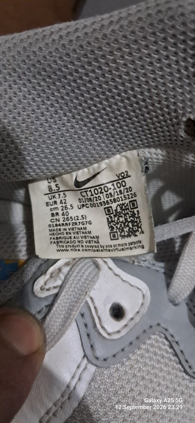 Nike Air Force 1 React "Smoke Grey Gold" (CT1020-100), foto 10