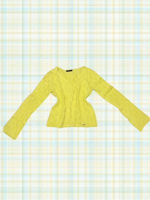 longsleeve yellow knitwear