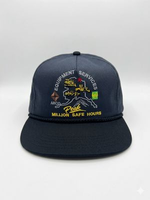 VINTAGE 90s ARCO Peak Equipment Services Rope Hat Alaska Hit