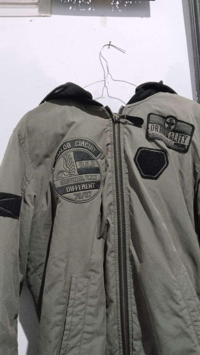 Buckaroo Casual Bomber jacket Pria gray, foto 2