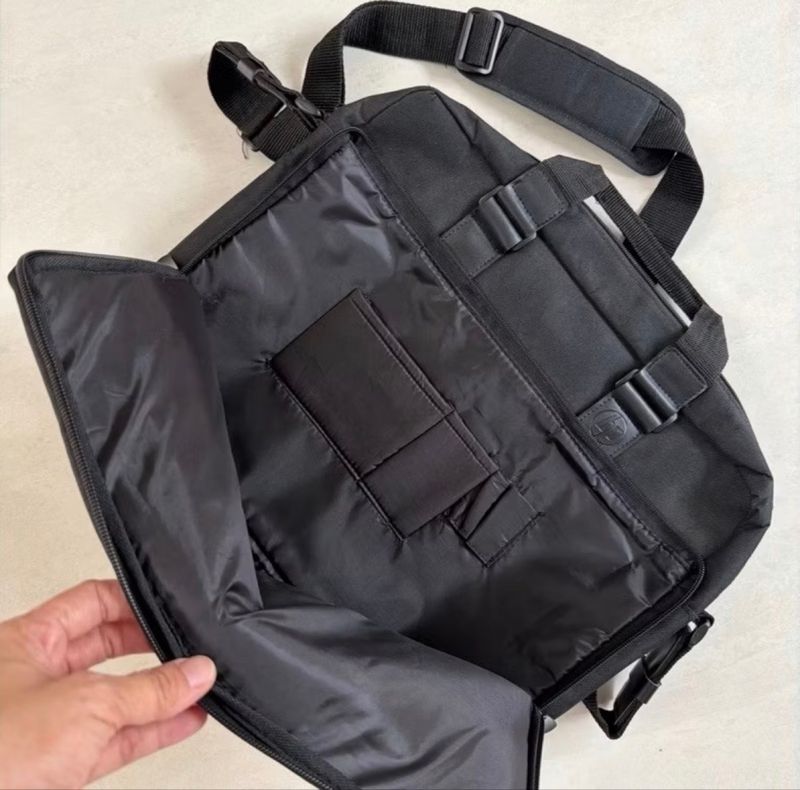 Tas laptop slempang hitam HP, foto 5