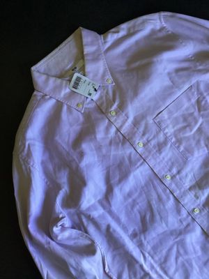 Un1glo Casual Shirt long slevee Soft white pink