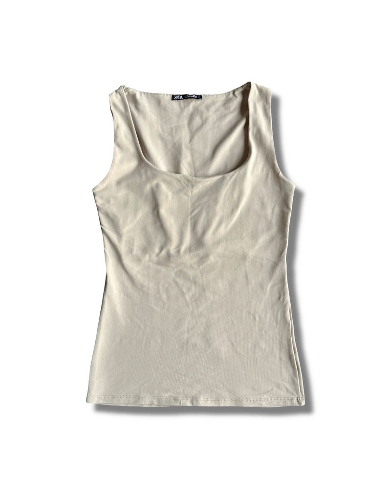 ZARA SQUARE NECK TANK, foto 3