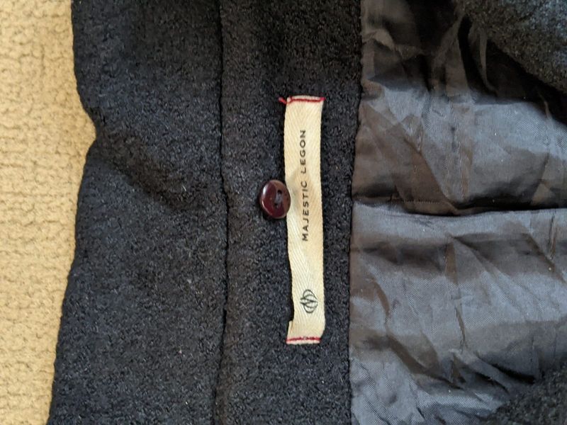 (50% OFF !!) Majestic legon asymmetrical wool blend jacket, foto 4