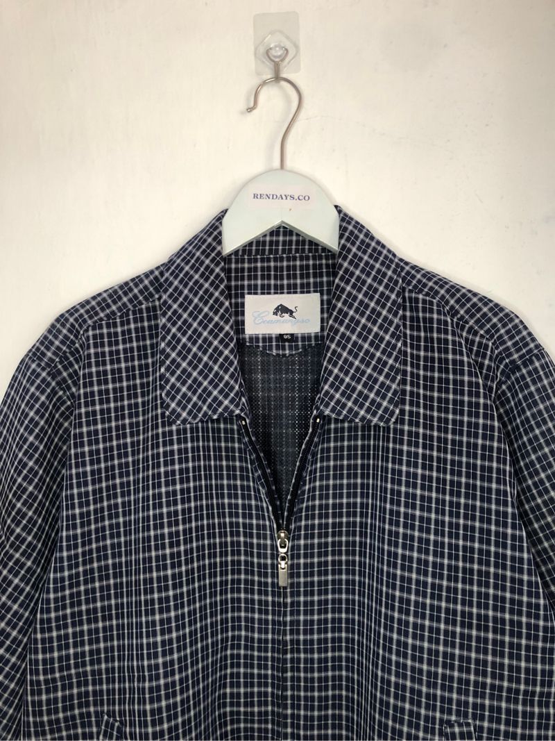 Y2K Casual Harrington jacket Pria navy, foto 3